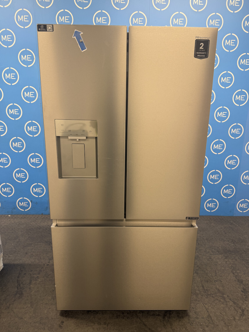 Hisense RF815N4SESE American Fridge Freezer, Stainless Steel, E Rated,  Plumbed - Damaged Item Image