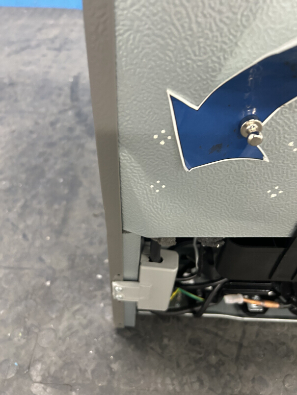 Hisense RL170D4BCE Under Counter Larder Fridge, Stainless Steel, E Rated - Damaged Item Image