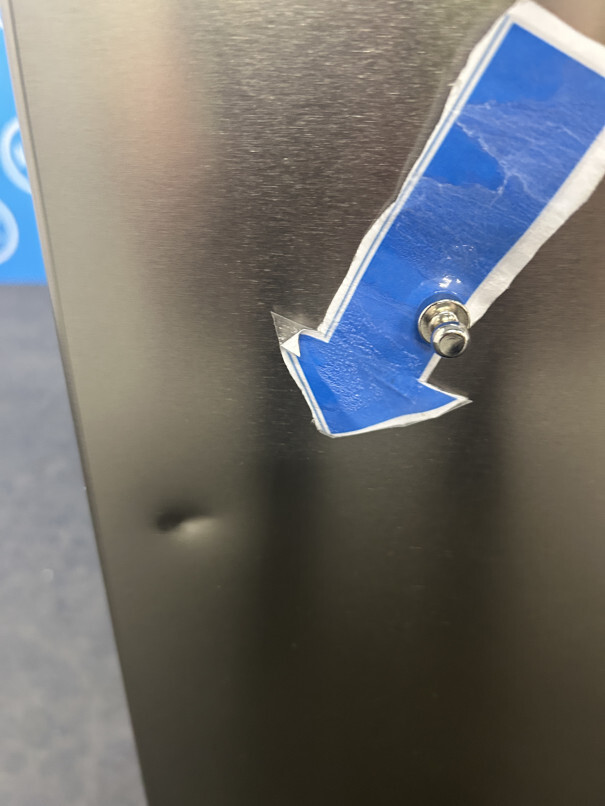 Hisense RQ5P470SAID American Fridge Freezer, Stainless Steel, D Rated,  Non-Plumbed - Damaged Item Image