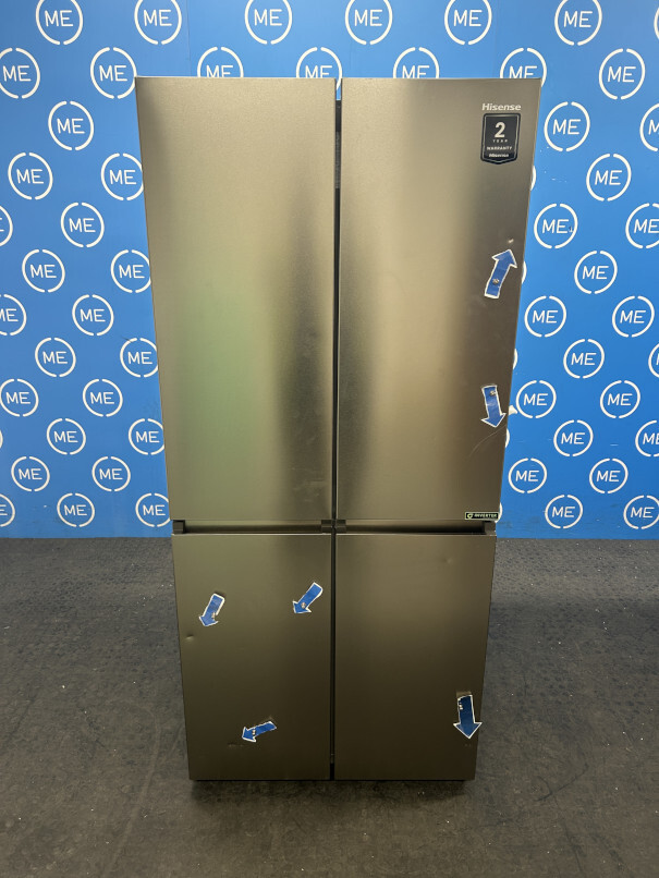 Hisense RQ5P470SAID American Fridge Freezer, Stainless Steel, D Rated,  Non-Plumbed - Damaged Item Image