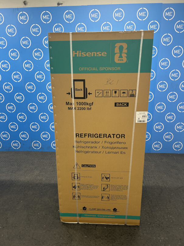 Hisense RQ5P470SAID American Fridge Freezer, Stainless Steel, D Rated,  Non-Plumbed - Damaged Item Image