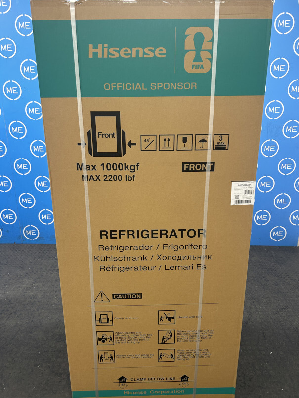 Hisense RQ5P470SAID American Fridge Freezer, Stainless Steel, D Rated,  Non-Plumbed - Damaged Item Image