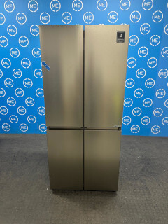 Hisense RQ5P470SAID American Fridge Freezer, Stainless Steel, D Rated,  Non-Plumbed - Damaged Item Image