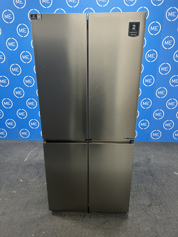 Hisense RQ5P470SAID American Fridge Freezer, Stainless Steel, D Rated,  Non-Plumbed - Damaged Item Image