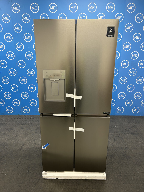 Hisense RQ5P470SYID American Fridge Freezer, Stainless Steel, D Rated,  Non-Plumbed - Damaged Item Image