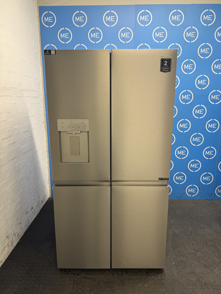 Hisense RQ5P640SYSD American Fridge Freezer, Stainless Steel, D Rated,  Non-Plumbed - Damaged Item Image