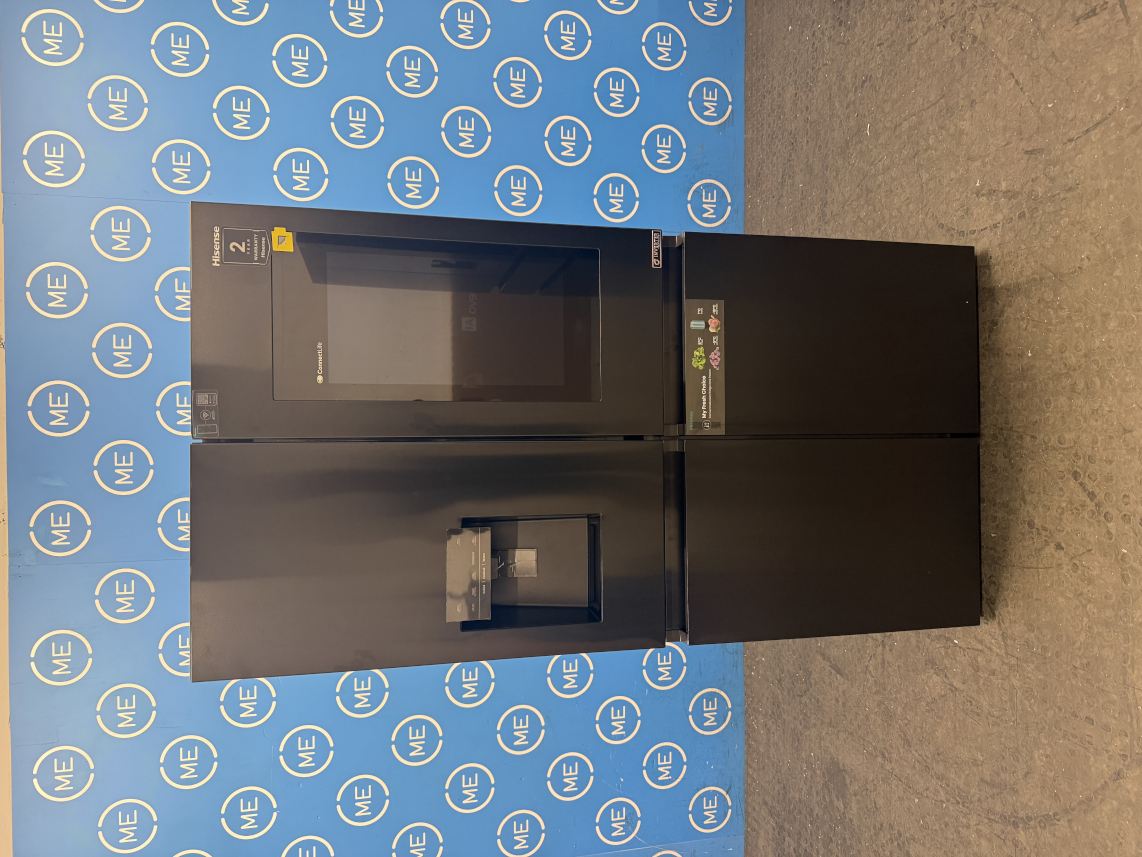 Hisense RQ760N4IFE American Fridge Freezer, Black, E Rated,  Plumbed - Damaged Item Image