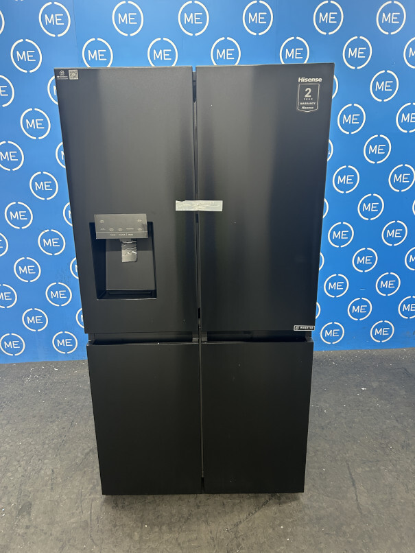 Hisense RQ760N4SBFE American Fridge Freezer, Black, E Rated,  Non-Plumbed - Damaged Item Image