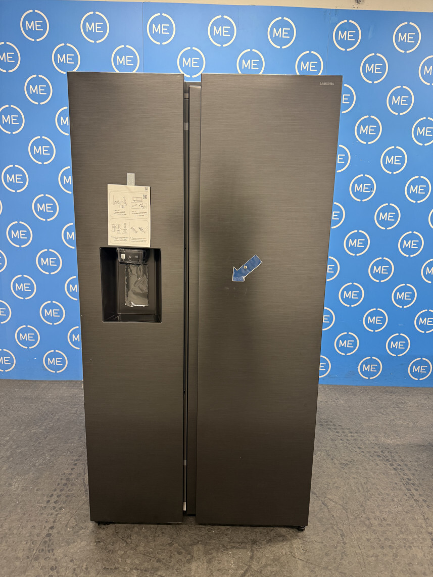 Samsung RS70F64KEFEU American Fridge Freezer, Black Deep Ocean Inox Finish, E Rated,  Plumbed - Damaged Item Image