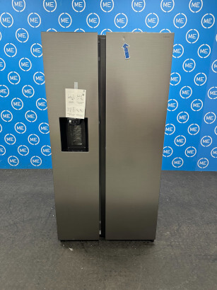 Samsung RS80F64KETEU Series 8 Smart American Fridge Freezer, Matt Metal Silver, E Rated,  Plumbed - Damaged Item Image