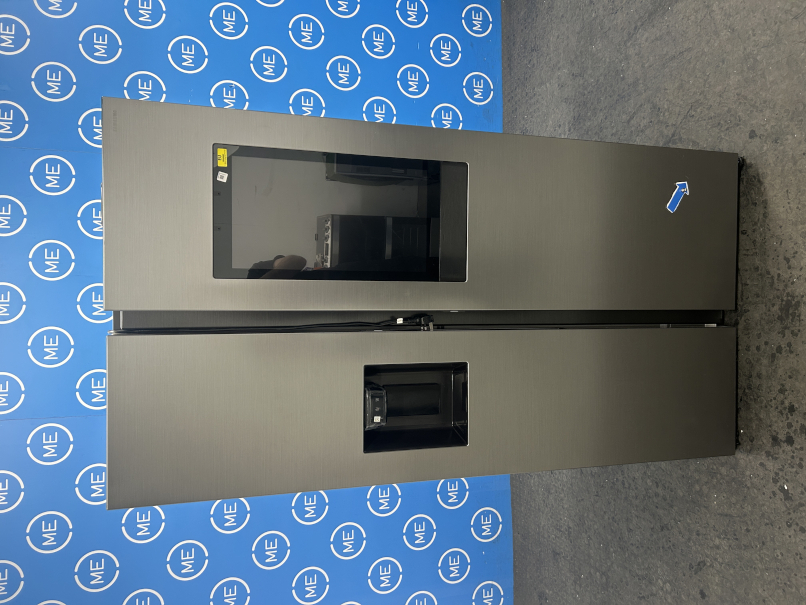 Samsung RS90F66BETEU Family Hub American Fridge Freezer, Matt Metal Silver, E Rated,  Plumbed - Damaged Item Image