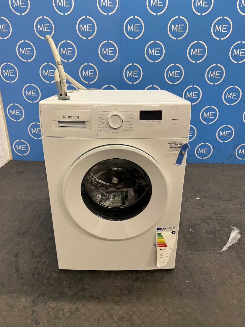 Bosch WGE03408GB Series 2 Washing Machine, 8kg, 1400 Spin, White, A Rated - Damaged Item Image