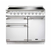 Rangemaster ELS100EIWH 100cm Induction Range Cooker Elise White / Brushed Nickel, A Rated
