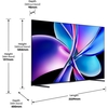 Hisense 100E7STUK PRO 100" QLED Smart Television, 4K Ultra HD, Grey, E Rated