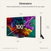 LG 100QNED87B6.AEK 100" QNED Mini LED Smart Television, 4K Ultra HD, Grey, E Rated