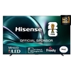 Hisense 100U7QTUK 100" ULED Mini LED Smart Television, 4K Ultra HD, Black, F Rated