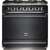 Falcon 900S Slate Brushed Chrome 90cm Dual Fuel Range Cooker, Grey, A Rated