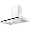 Rangemaster HLTHDS90WH 90cm Chimney Cooker Hood Hi Lite Flat White, C Rated