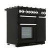 Rangemaster NEX90DFFBL/C 90cm Dual Fuel Range Cooker Nexus Black / Chrome, A Rated