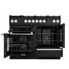 Rangemaster NEX110DFFBL/C 110cm Dual Fuel Range Cooker Nexus Black / Chrome, A Rated