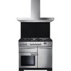 Rangemaster UNBHDS100SS 100cm Chimney Cooker Hood Flat Stainless Steel, B Rated