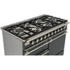 Rangemaster ELS110DFFSL 110cm Dual Fuel Range Cooker Elise Slate / Brushed Nickel, A Rated