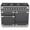 Rangemaster ELS110DFFSL 110cm Dual Fuel Range Cooker Elise Slate / Brushed Nickel, A Rated
