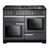 Rangemaster PDL110DFFSL/C 110cm Dual Fuel Range Cooker Professional Deluxe Slate / Chrome, A Rated