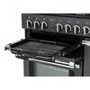 Rangemaster PDL100DFFSL/C 100cm Dual Fuel Range Cooker Professional Deluxe Slate / Chrome, A Rated