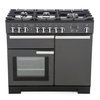 Rangemaster PDL100DFFSL/C 100cm Dual Fuel Range Cooker Professional Deluxe Slate / Chrome, A Rated