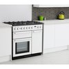 Rangemaster NEX90DFFWH/C 90cm Dual Fuel Range Cooker Nexus White / Chrome, A Rated
