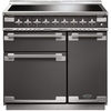 Rangemaster ELS90EISL 90cm Induction Range Cooker Elise Slate / Brushed Nickel, A Rated