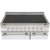 Rangemaster ELS90EIWH 90cm Induction Range Cooker Elise White / Brushed Nickel, A Rated