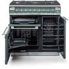 Rangemaster ELS90DFFGB 90cm Dual Fuel Range Cooker Elise Black / Brushed Nickel, A Rated