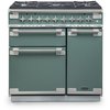 Rangemaster ELS90DFFGB 90cm Dual Fuel Range Cooker Elise Black / Brushed Nickel, A Rated