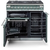 Rangemaster ELS90DFFSL 90cm Dual Fuel Range Cooker Elise Slate / Brushed Nickel, A Rated