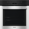 Miele ContourLine H7164BP CleanSteel Built-In Electric Single Oven with Pyrolytic Cleaning, Stainless Steel, A+ Rated