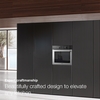 Miele ContourLine H7364BP CleanSteel Built-In Electric Single Oven with Pyrolytic Cleaning, Stainless Steel, A+ Rated