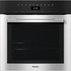Miele ContourLine H7364BP CleanSteel Built-In Electric Single Oven with Pyrolytic Cleaning, Stainless Steel, A+ Rated