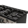 Rangemaster PROP100NGFGB/C 100cm Gas Range Cooker Professional Plus Black / Chrome, A+ Rated