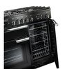 Rangemaster PROP100NGFGB/C 100cm Gas Range Cooker Professional Plus Black / Chrome, A+ Rated