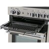 Rangemaster PROP100NGFGB/C 100cm Gas Range Cooker Professional Plus Black / Chrome, A+ Rated