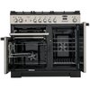 Rangemaster KCH100NGFSS/C 100cm Gas Range Cooker Kitchener Stainless Steel / Chrome, A+ Rated