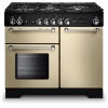 Rangemaster KCH100NGFCR/C 100cm Gas Range Cooker Kitchener Cream / Chrome, A+ Rated