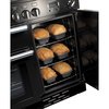 Rangemaster PROP100ECBL/C 100cm Ceramic Range Cooker Professional Plus Black / Chrome, A Rated