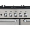 Rangemaster KCH100ECBL/C 100cm Ceramic Range Cooker Kitchener Black / Chrome, A Rated