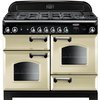 Rangemaster CLA110NGFCR/C 110cm Gas Range Cooker Classic Cream / Chrome, A+ Rated