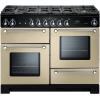 Rangemaster KCH110NGFCR/C 110cm Gas Range Cooker Kitchener Cream / Chrome, A+ Rated