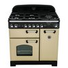 Rangemaster CLA90NGFCR/C 90cm Gas Range Cooker Classic Cream / Chrome, A+ Rated