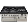 Rangemaster KCH90NGFCR/C 90cm Gas Range Cooker Kitchener Cream / Chrome, A+ Rated